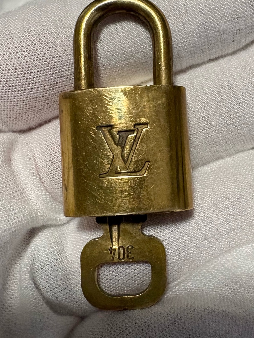 Louis Vuitton Gold-tone Brass Padlock